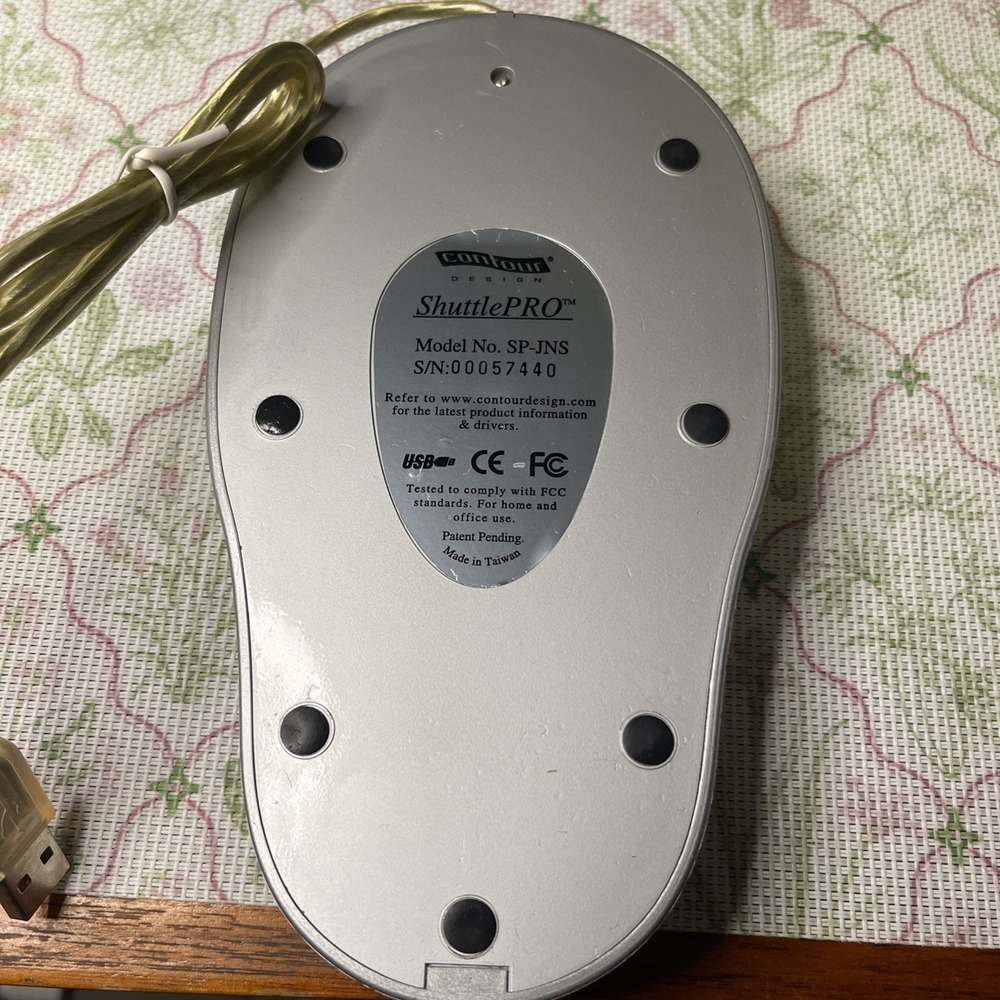 CONTOUR DESIGN ShuttlePro Multimedia Controller Model :SP-JNS USB, Never Used - Picture 4 of 4